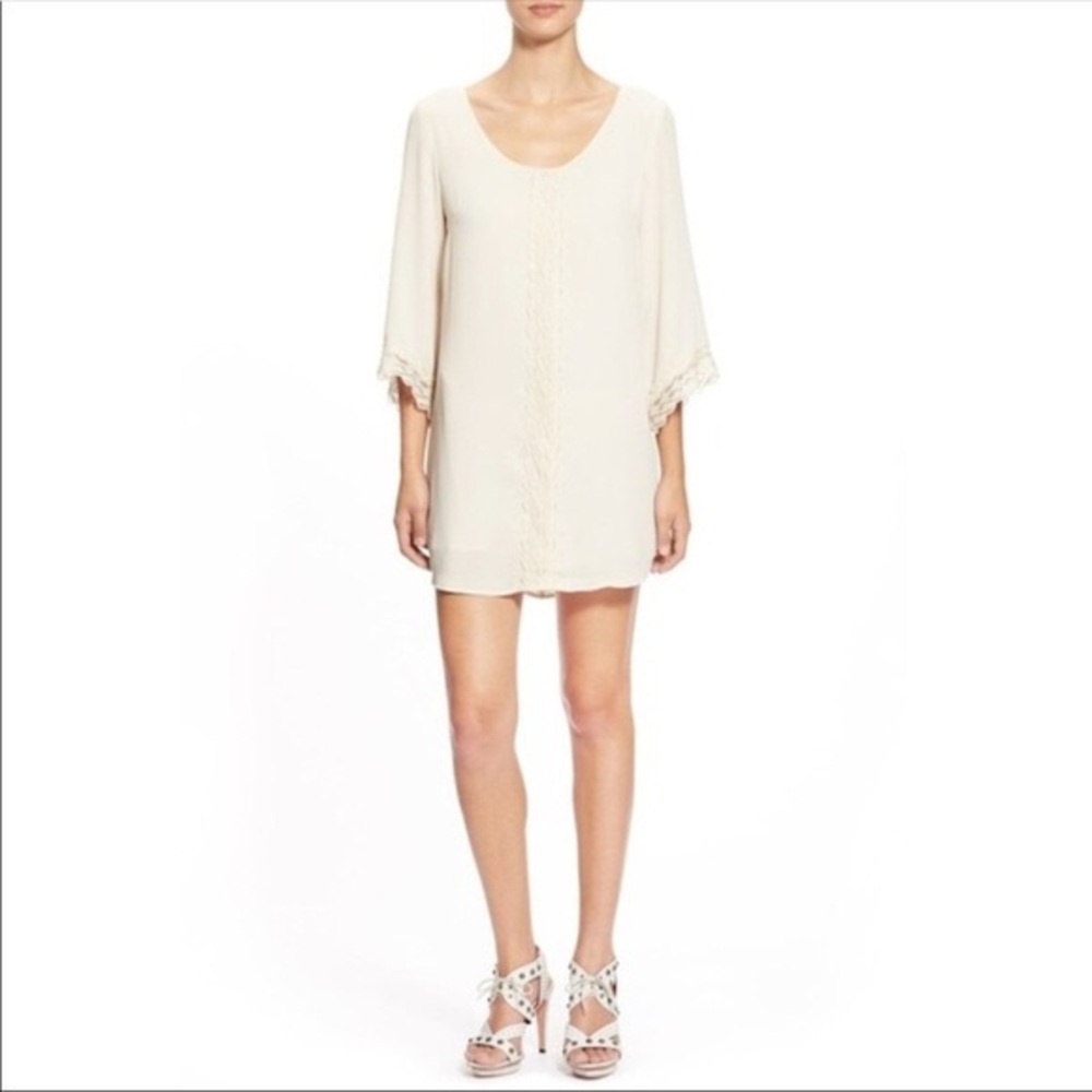 ASTR Cream Long Sleeve Dress SZ L